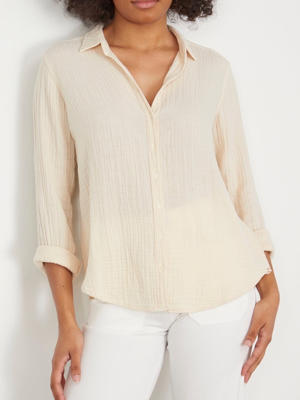 Xirena Scout Button Up Shirt in Osyterette Size XS